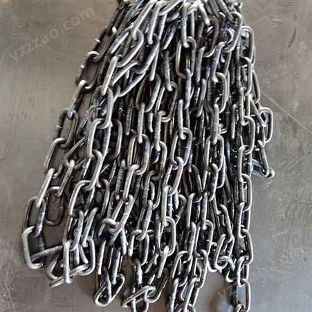 加工定制起重链条 锰钢不锈钢矿山矿用圆环铁链